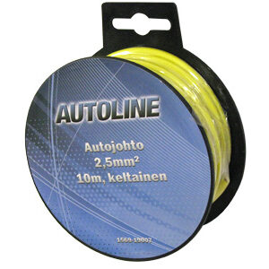 Autojohto 2,5mm2 keltainen