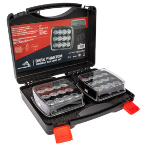 Langaton takavalopari LED