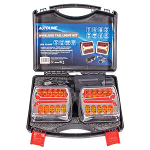 Langaton takavalopari LED