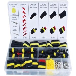 Sähköliitinsarja superseal max. 1,50mm²/ 2,40mm 352 osaa